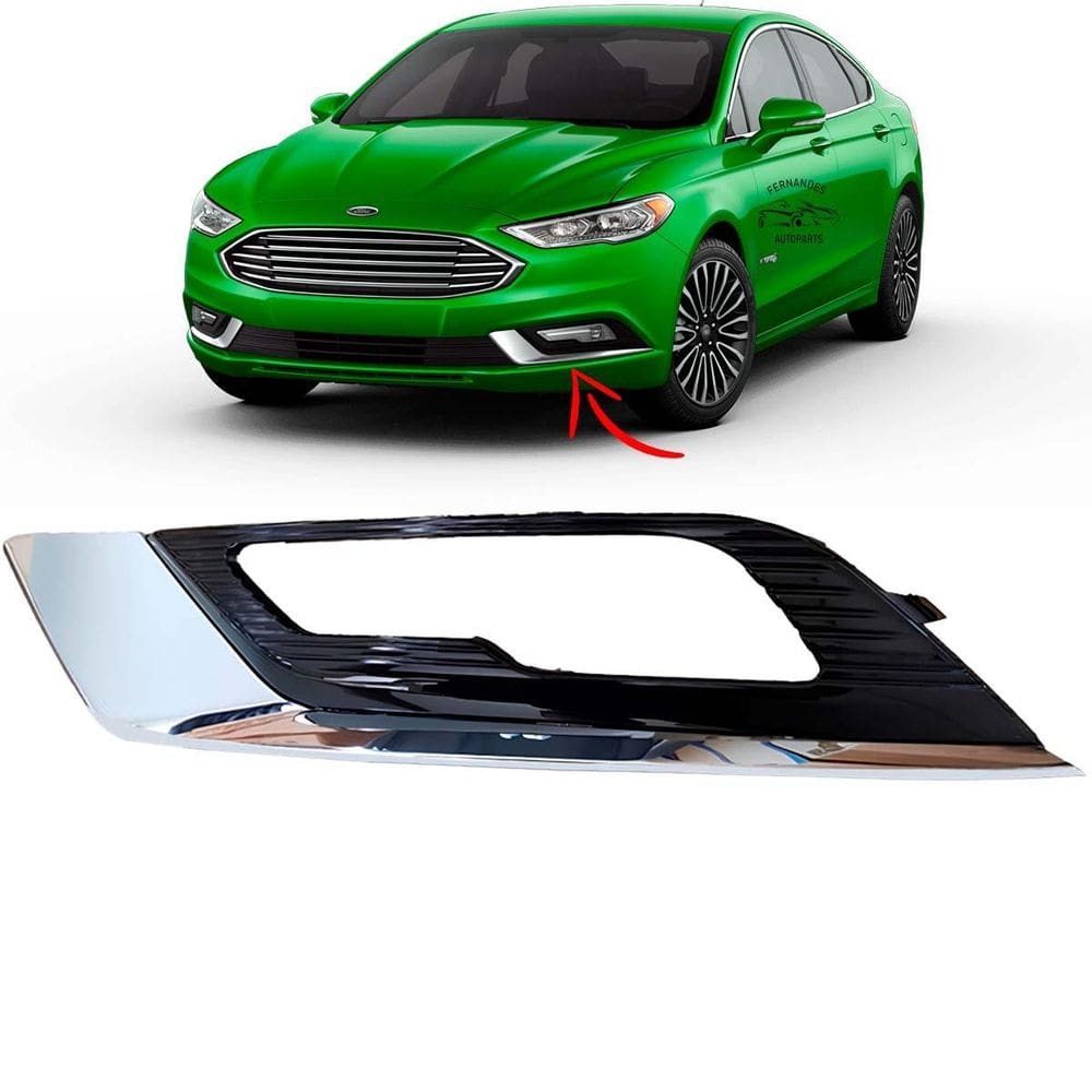 Grade Moldura Farol Milha Cromada Fusion Esquerdo