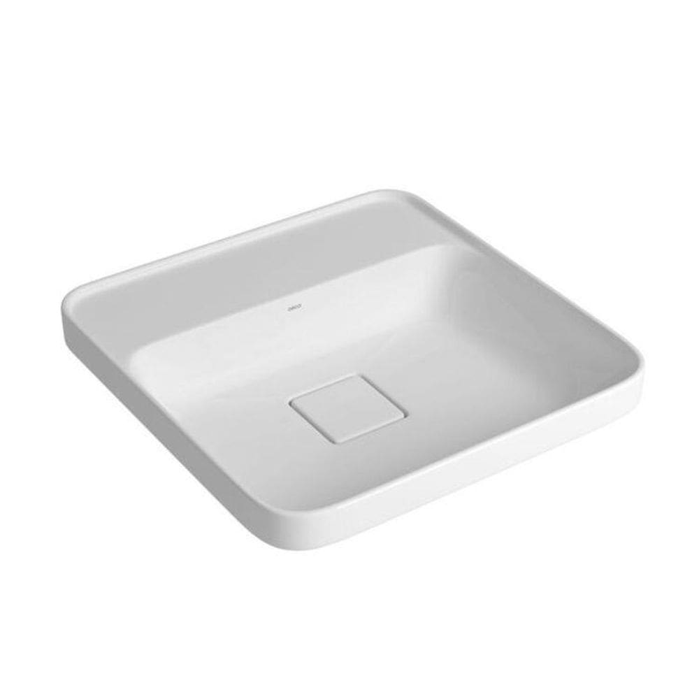 Cuba Deca Sobrepor Quadrada Com Mesa 40Cm Branca