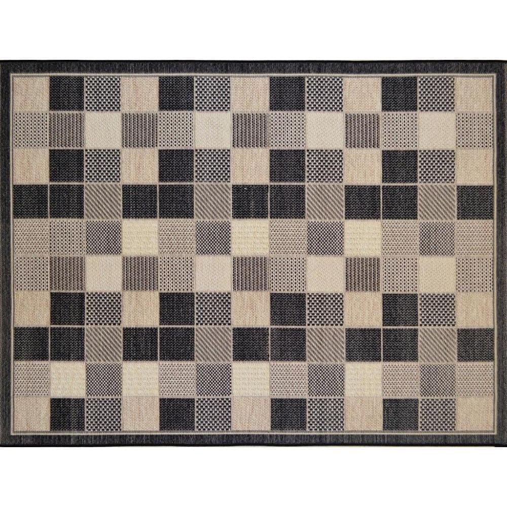 Tapete Para Quarto Natural Look Tabuleiro-B 100X150 Cm