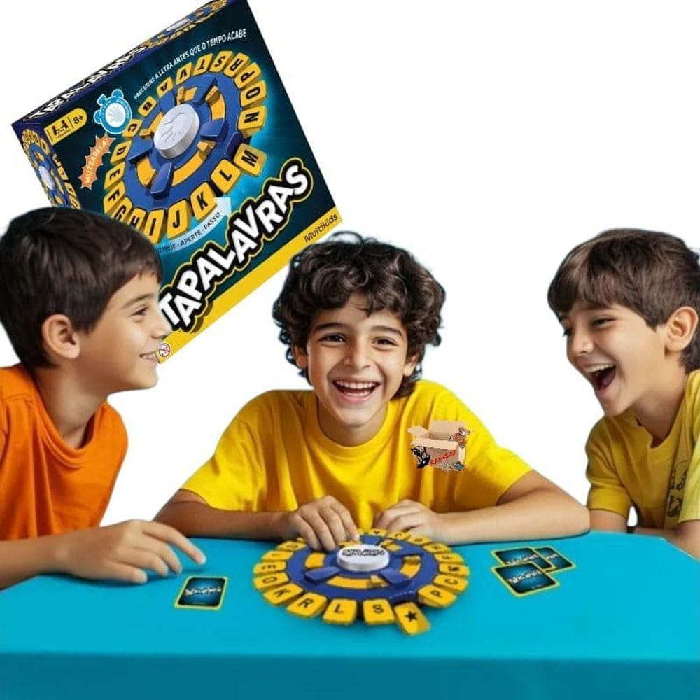 Brinquedo Pedagógico Jogo De Tabuleiro Tapalavras Multikids