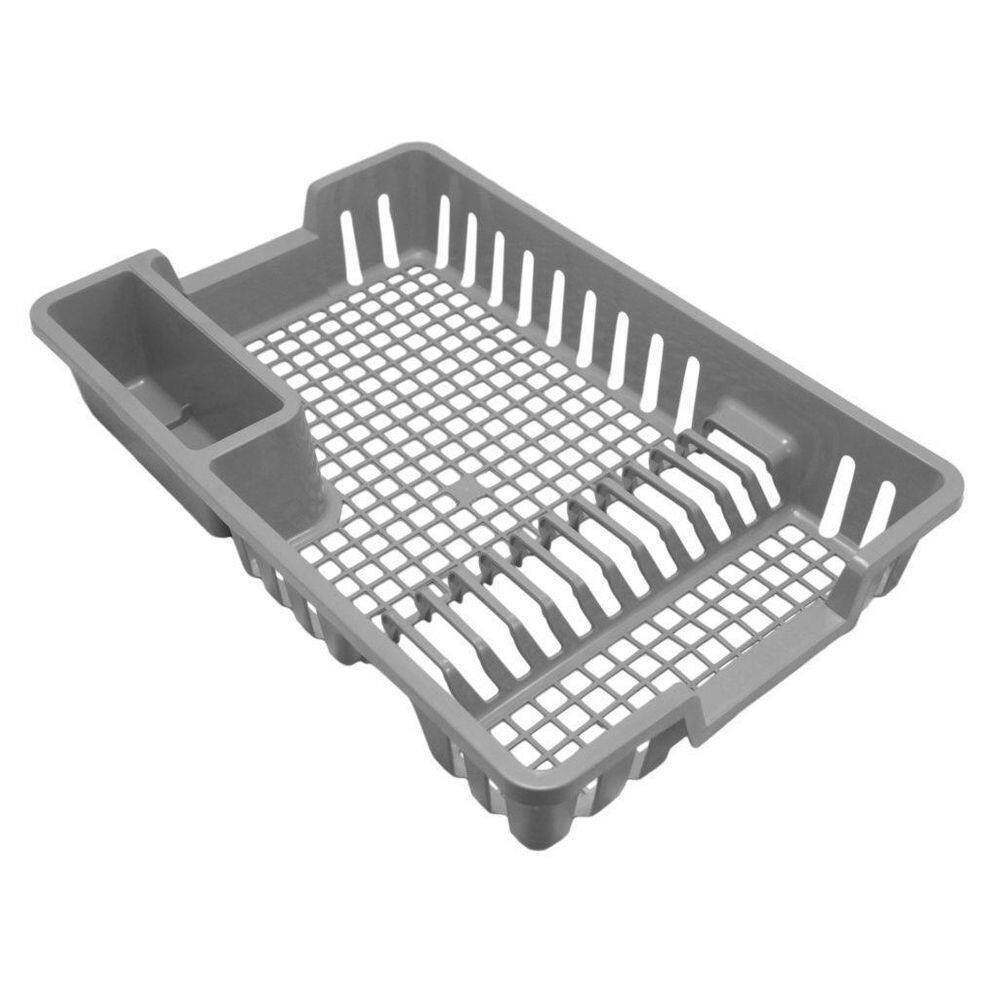 Escorredor De Louças 12 Pratos Cinza 44X29X8Cm Arqplast