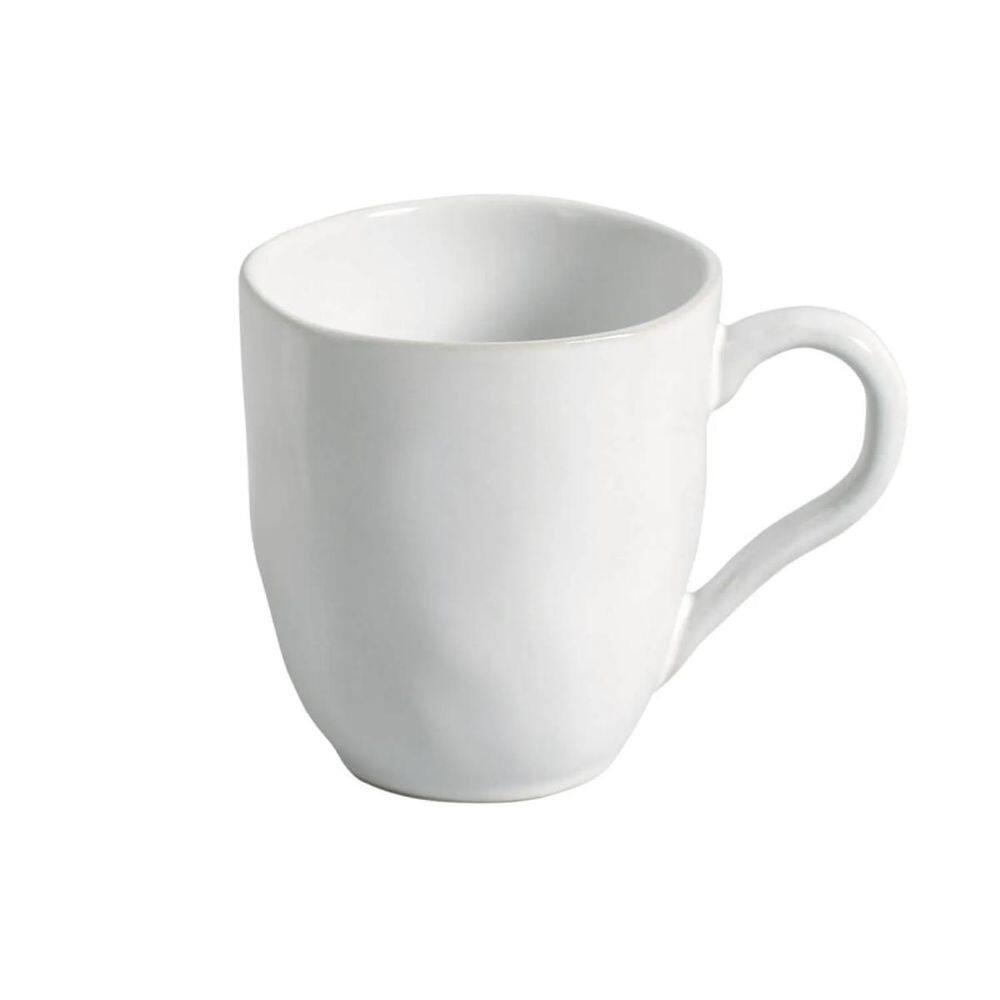 4 Canecas 273Ml Orgânico New White Stoneware Porto Brasil