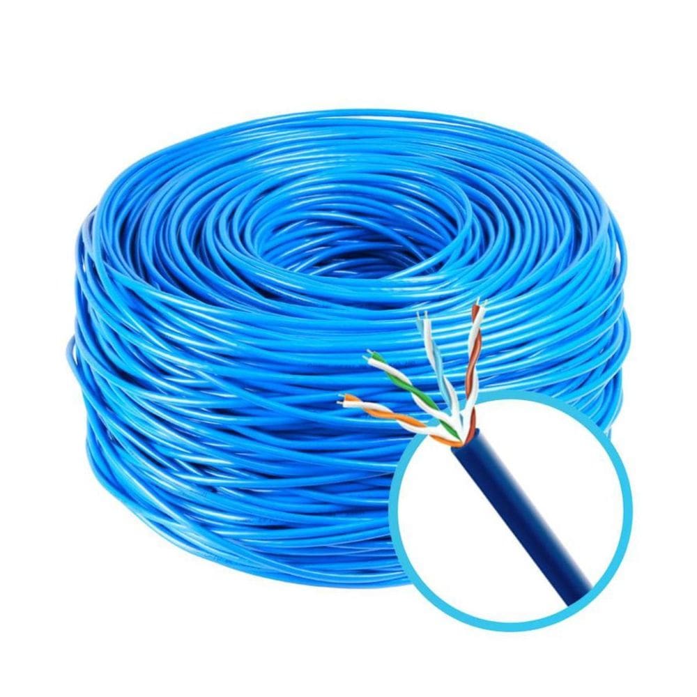 Cabo De Rede Cftv Cat5E Preto - Rolo Com 100 Metros