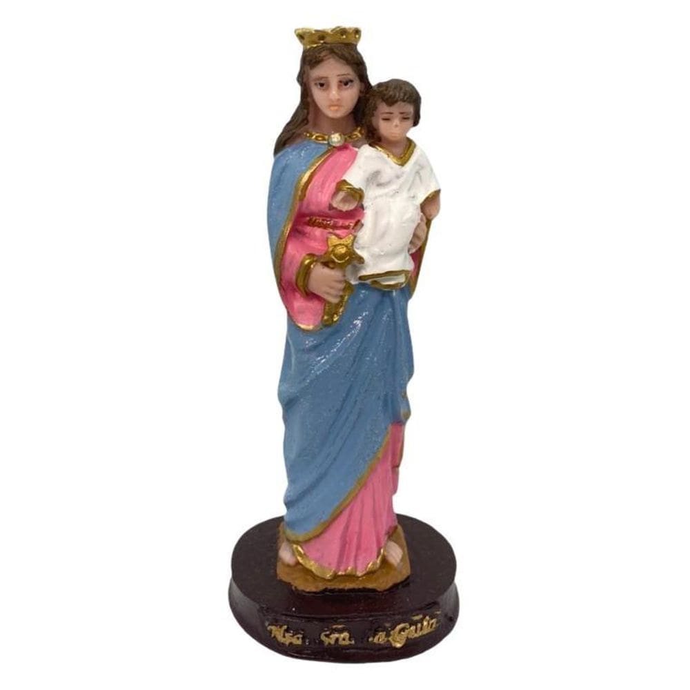 Imagem Nossa Senhora Da Guia Em Resina 14,5 Cm