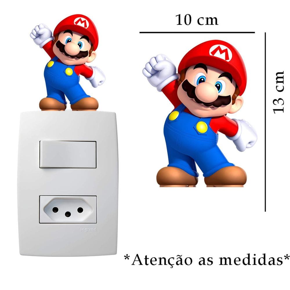 Adesivo De Interruptor Mario Mod10