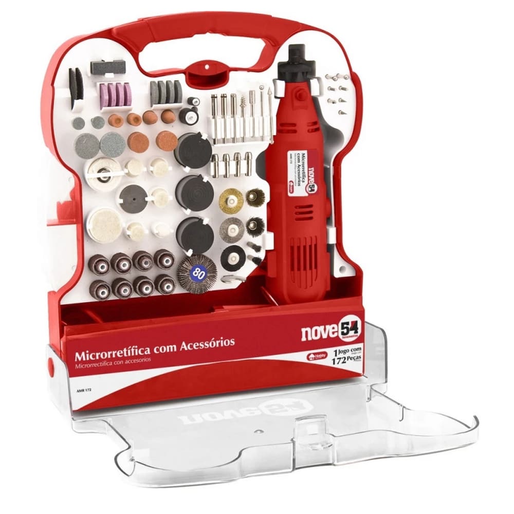 Microretifica com 172 Acessorios 220V AMR172 - NOVE54
