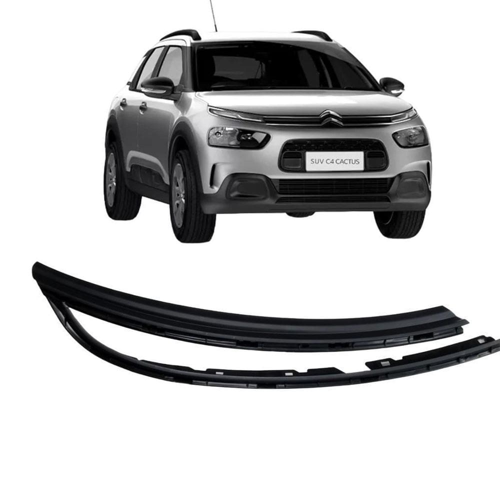 C4 Cactus 19/24 Friso Farol S/Mold Crom Lado Direito Citroen