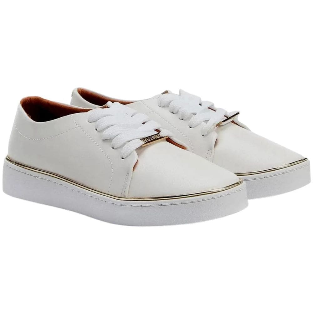 Tênis Vizzano Casual Cadarço Feminino - Branco