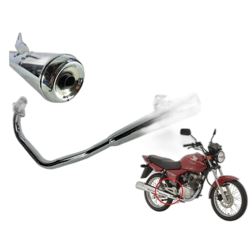 Escapamento Mini Fortuna Cg Titan Cargo 150 Esd 2004 A 2008
