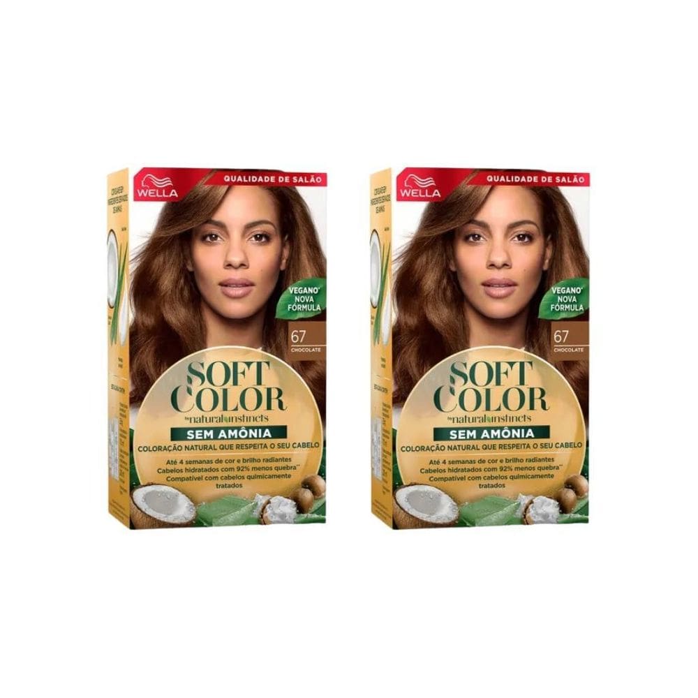 Coloraçao Soft Color 67 Chocolate - Kit C/2Un