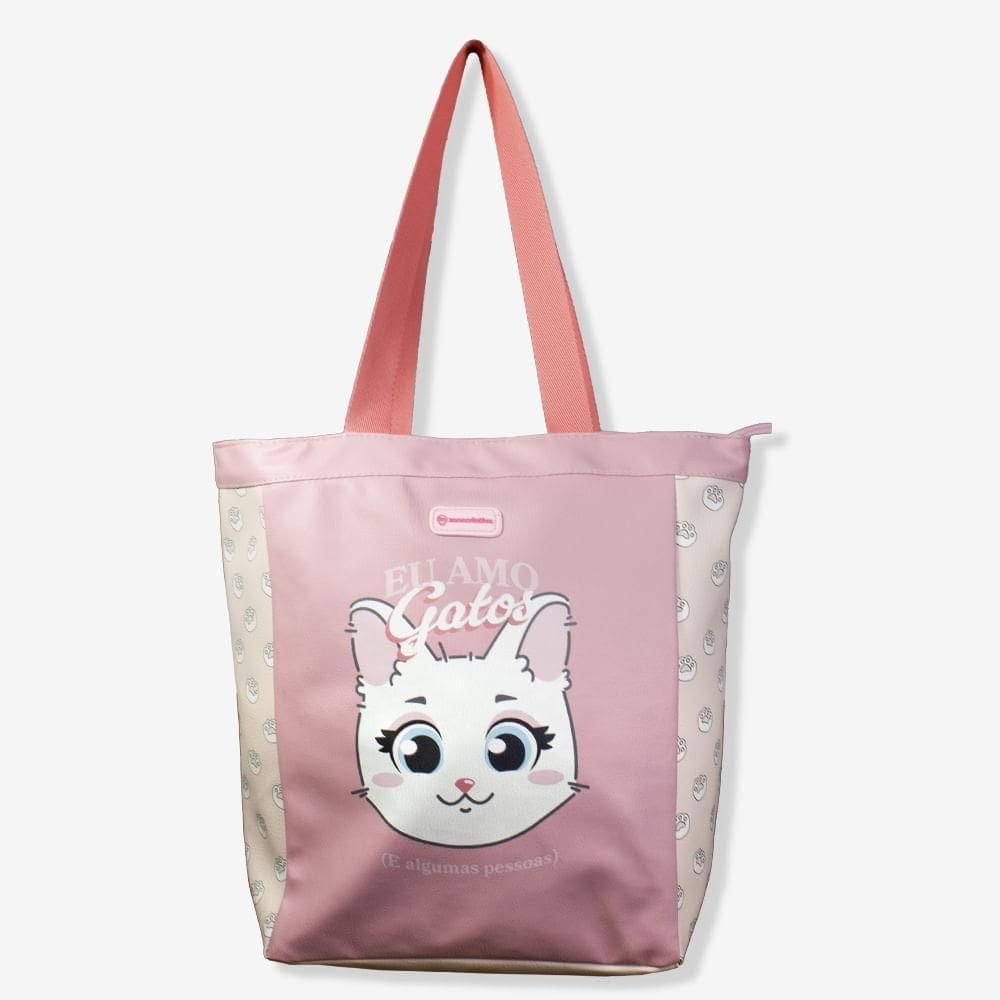 Bolsa Eu Amo Gato - Zonacriativa