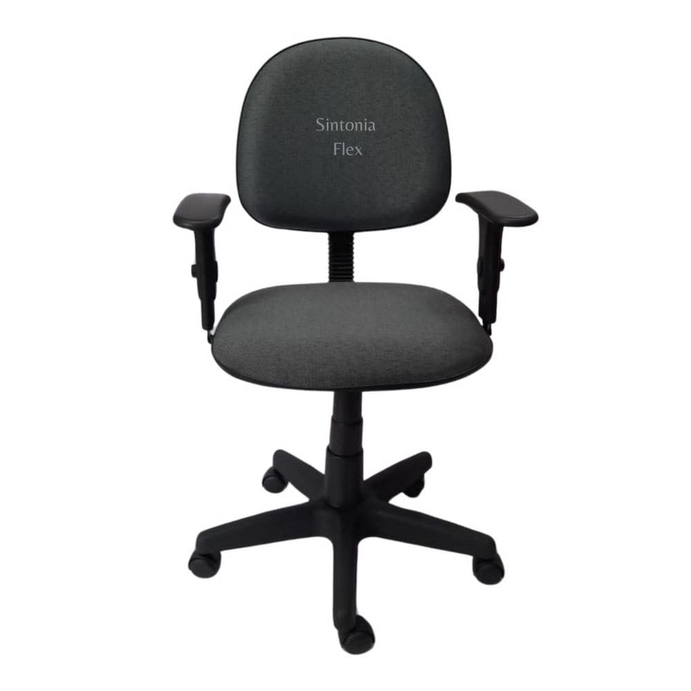 Cadeira Executiva Giratoria Braço Regulagem Altura E Pistão