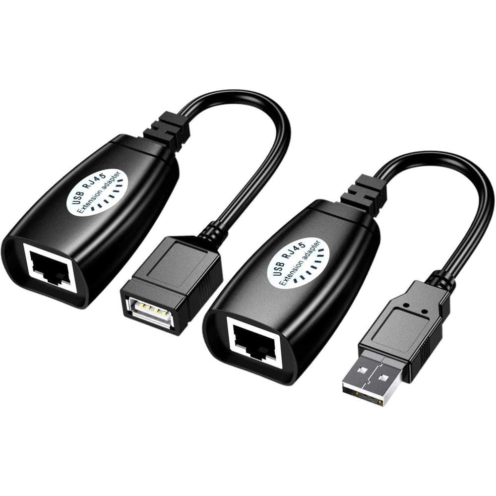 Cabo Extensor Usb Am Via Cabo De Rede Rj45 Cat5 Cat6