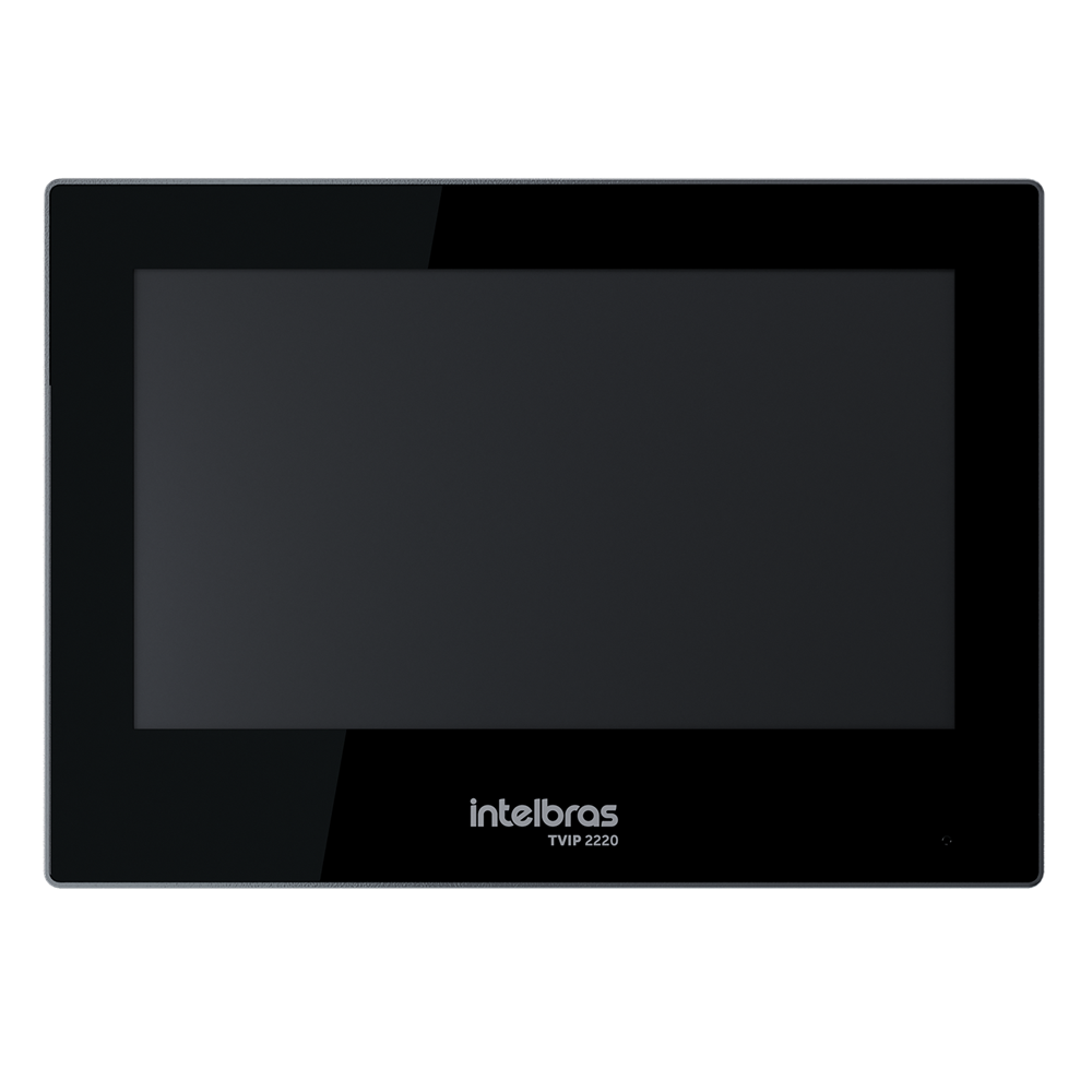 Terminal Interno Video Porteiro TVIP 2220 W PRETO