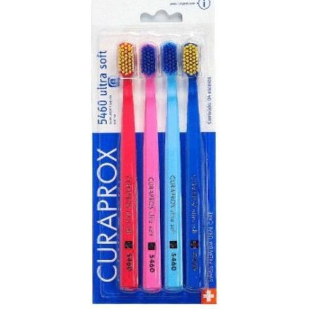 Kit Escova De Dente Curaprox 5460 Ultra Soft 4 Unidades