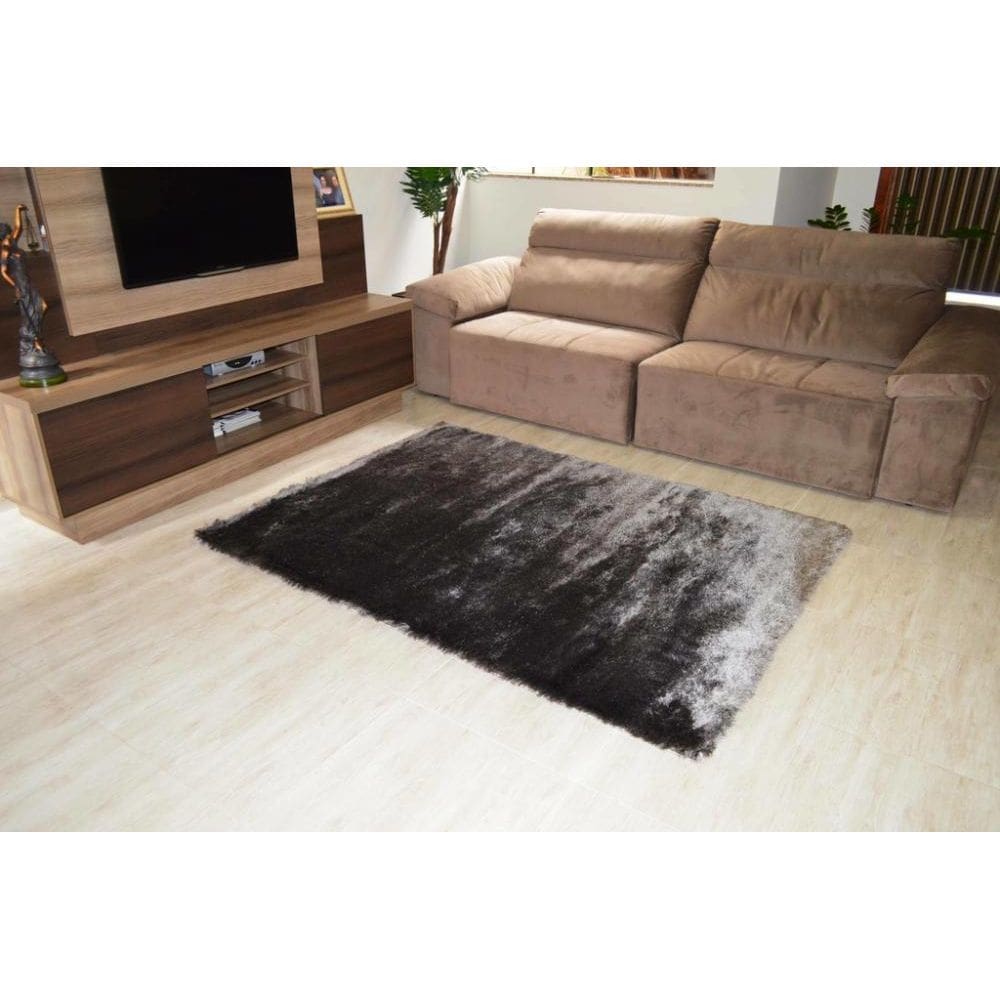 Tapete Life Confort Shaggy 50Mm Silver 100X150 Cm