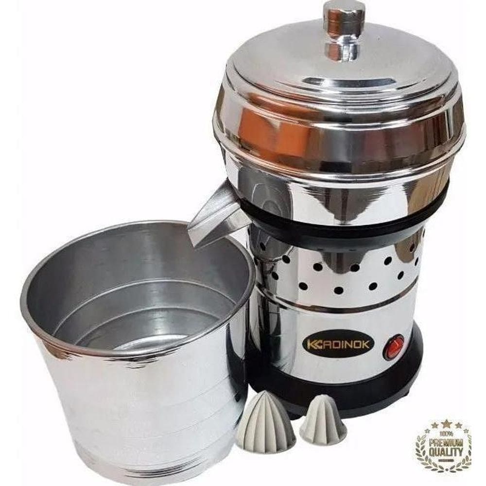 Extrator Suco Laranja Inox Grande Profissional Copo 3 Litros