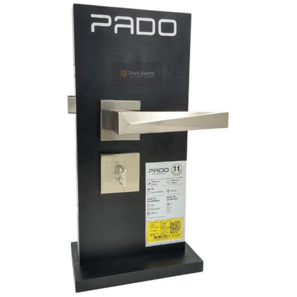 Fechadura Porta Banheiro Wc Pado Ascot Escovada Acetinada