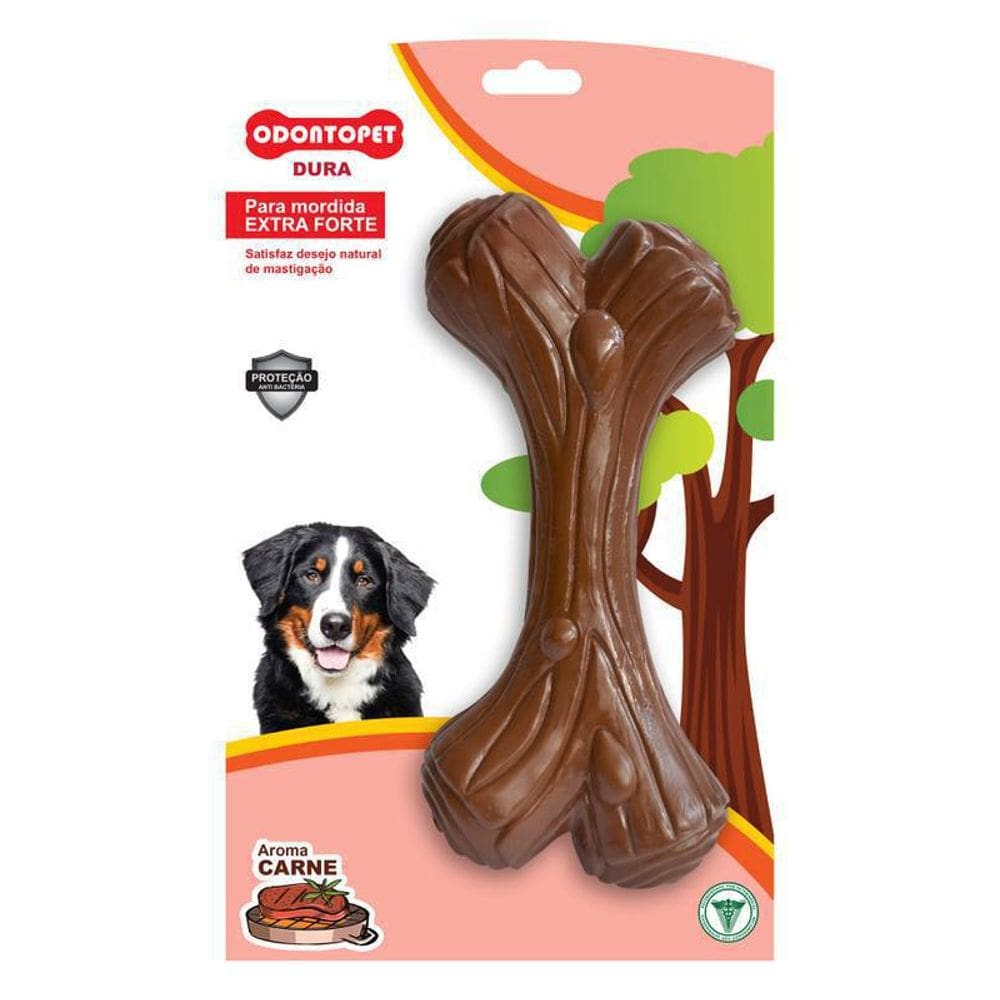 Brinquedo Mordedor de cachorro Extra forte super resistente Dura Dog Wood cães grande porte +22Kg Odontopet Aroma de car