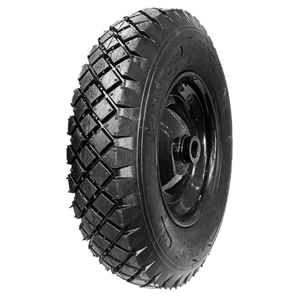 Kit Pneu Carrinho De Mão Carriola Industrial 400-8 + Camara + Roda Buffalo