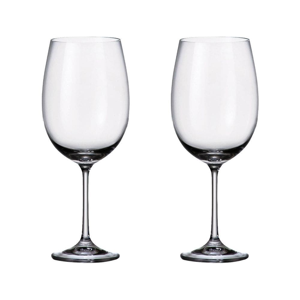 Jogo 2 Taças Cristal Vinho Bourgogne 640 Ml Milvus Bohemia