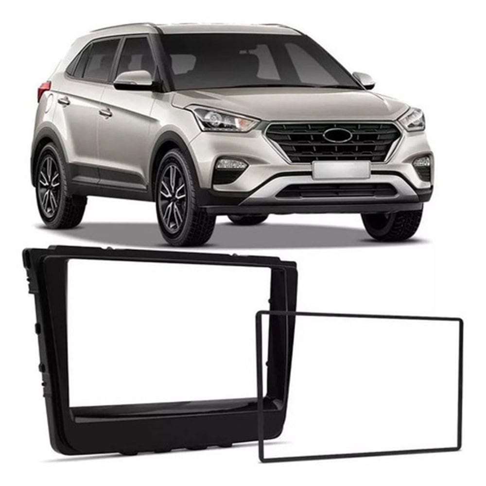 Moldura Painel Multimidia 2Din 7 Pol Hyundai Creta