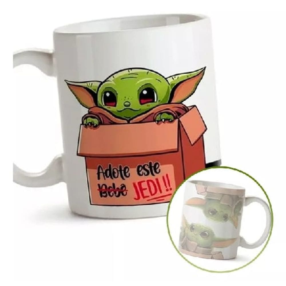 Caneca Personalizada JEDI Yoda 320 ml