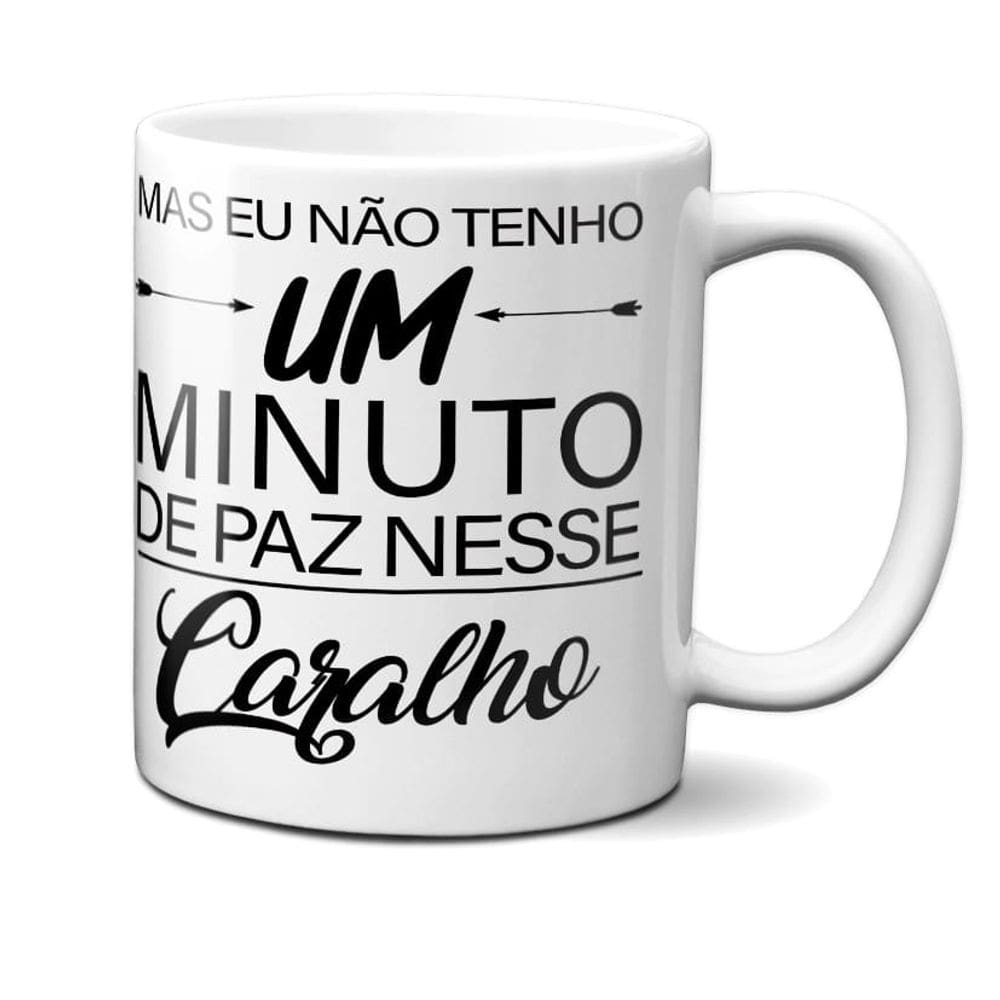 Caneca Personalizada Minuto de paz 320 ml