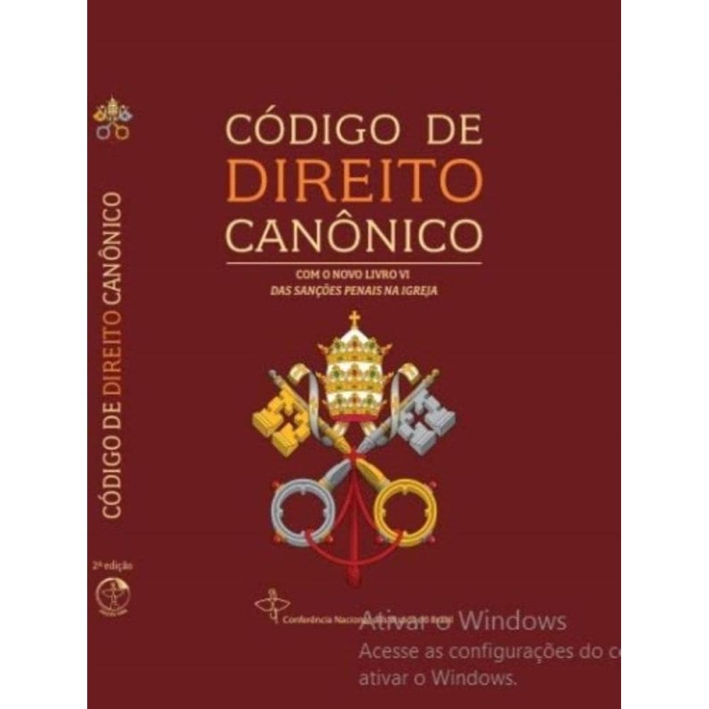 Código De Direito Canônico - Com O Novo Livro Iv Das Sanções Penais Da Igreja