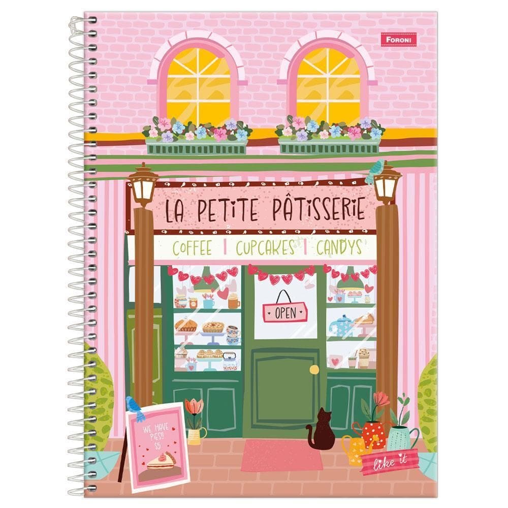 Caderno Univ 1 Matéria 80Fls 200X275Mm Like It Petite Foroni