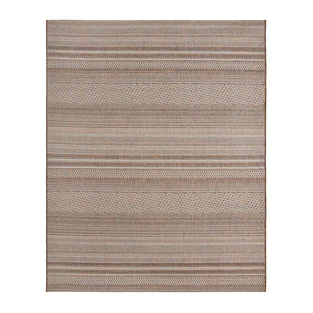 Tapete Sala Sisal Buzios Arraial 49 Marrom-azul 1,50x2,00m