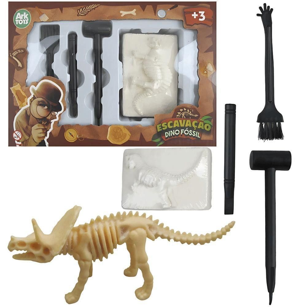 Dino Fóssil Escavação - Modelos diversos - Ark Toys
