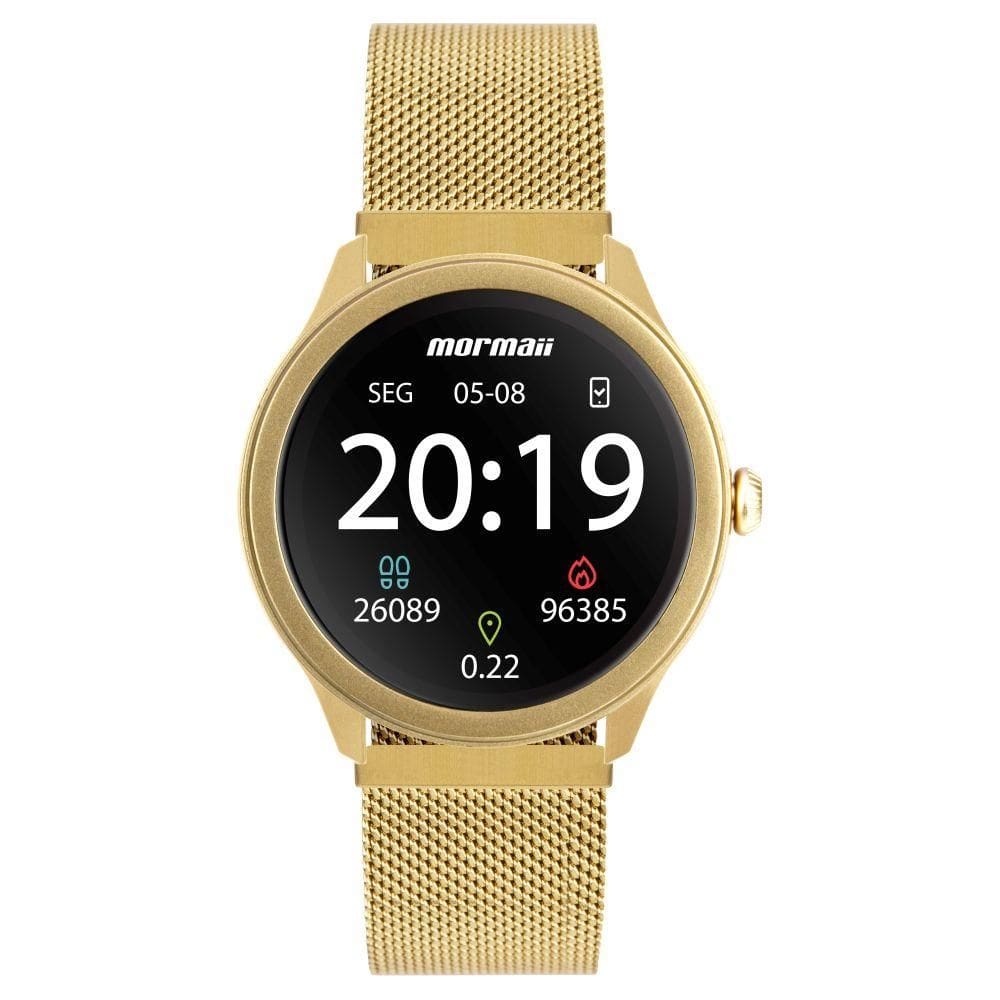 Relógio Smartwatch Mormaii Unissex Dourado - MOLIFEURAG/7D