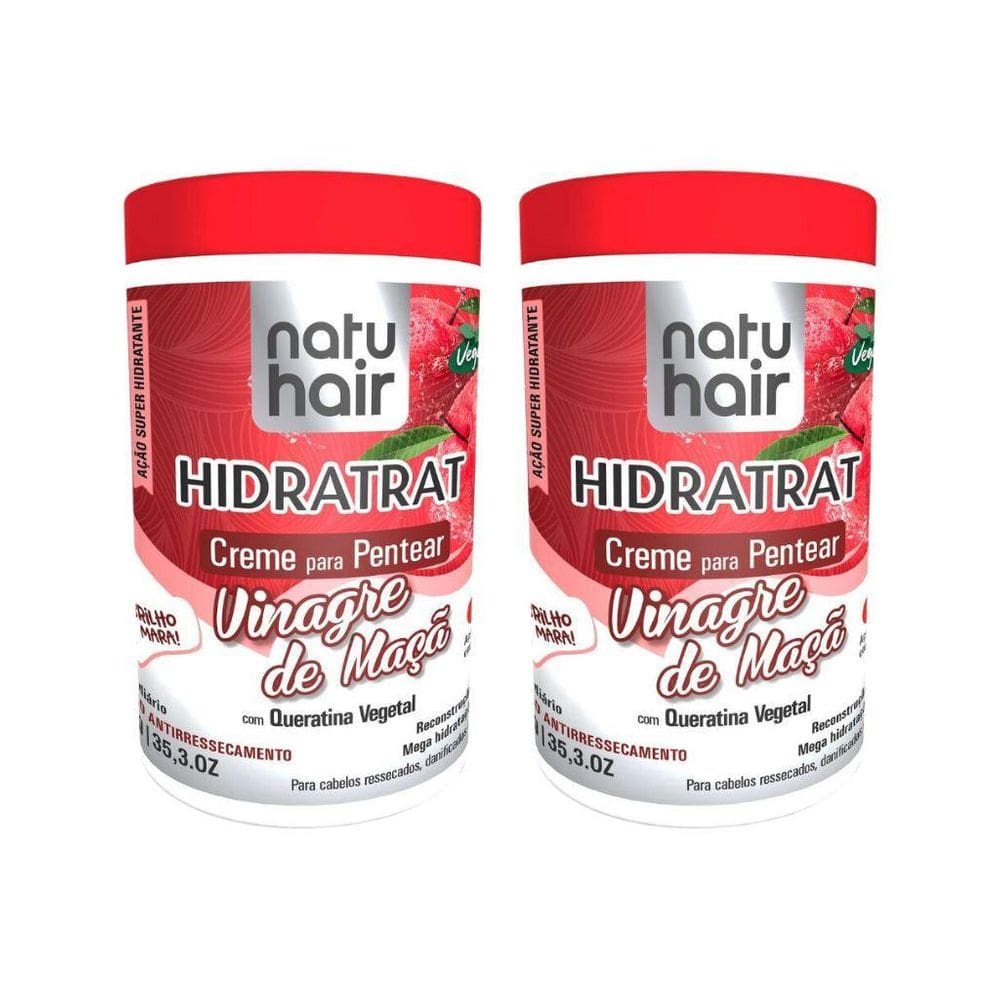 Creme Para Pentear Natuhair 1K Hidrat Vinagre De Maça - 2Un