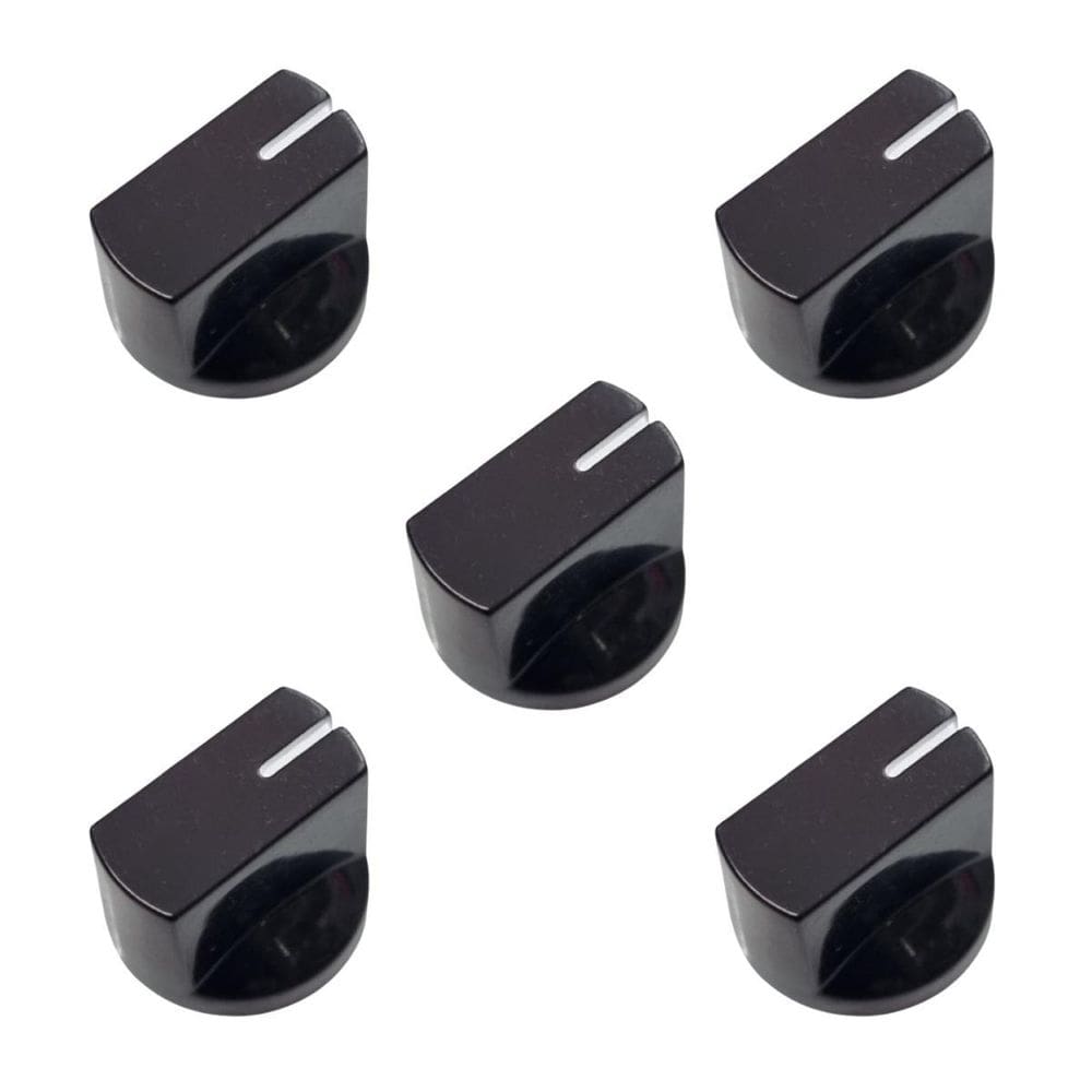 Kit 5 Knob Para Pedal Preto Em Abs Ronsani
