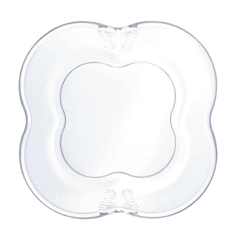 Prato Para Sobremesa Butterfly 17Cm Cristal