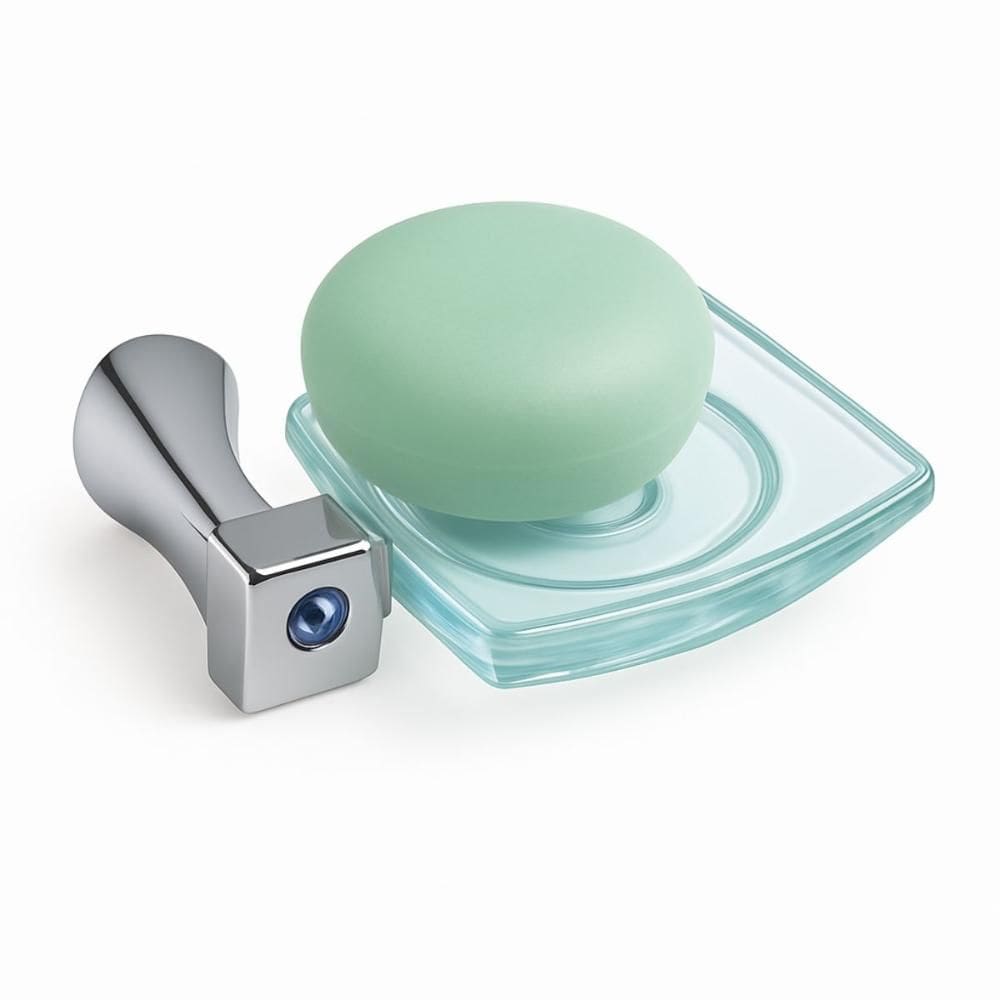 Saboneteira Banheiro Porta Sabonete Box Parede Vidro Inox