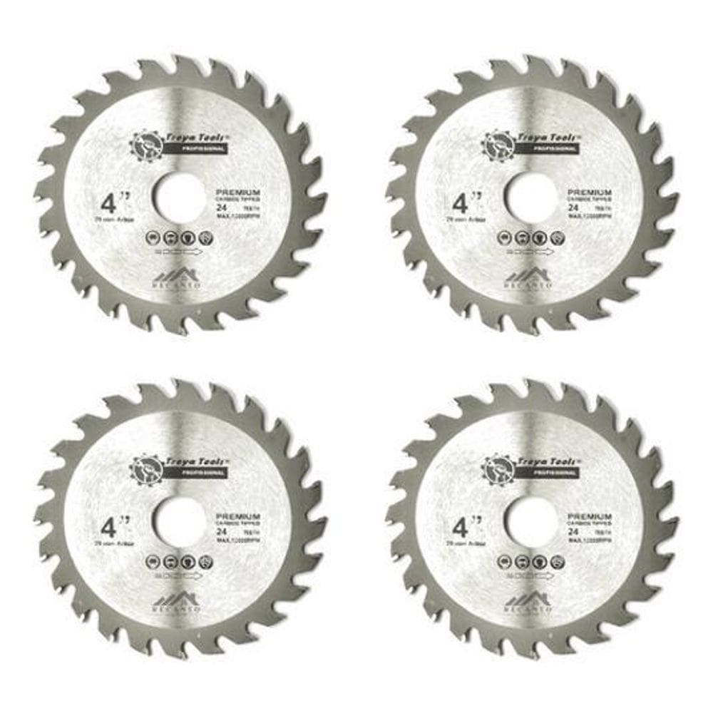 Kit 4 Disco Serra Circular 24 Dentes Madeira Gesso 4 110Mm