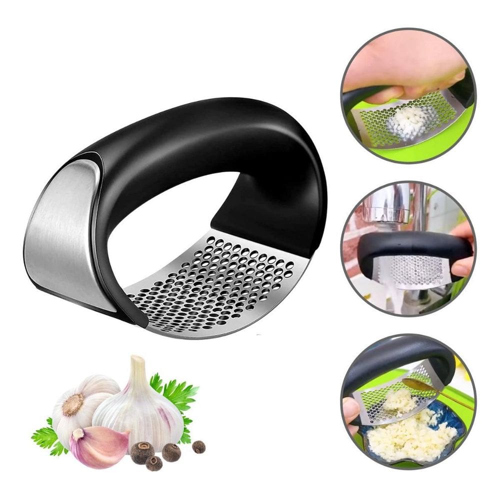 Espremedor e Amassador de Alho em Inox