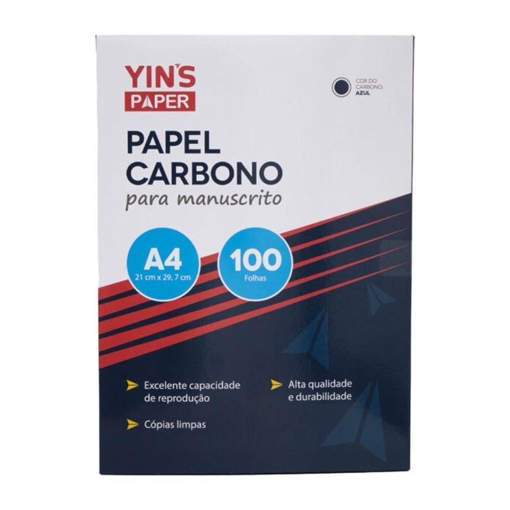 Papel Caborno A4 Azul 100 Unidades Yins Paper