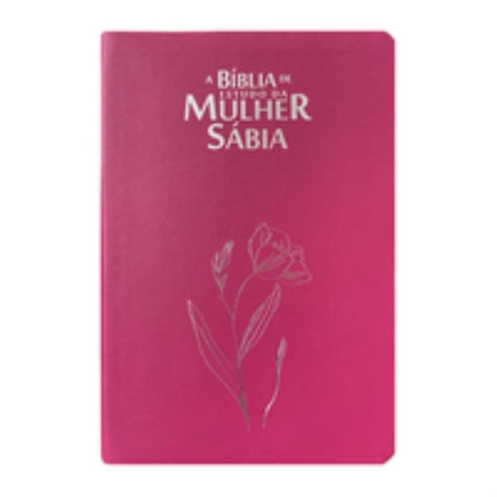 Bíblia da mulher sábia full color c/ harpa - Magnólia pink