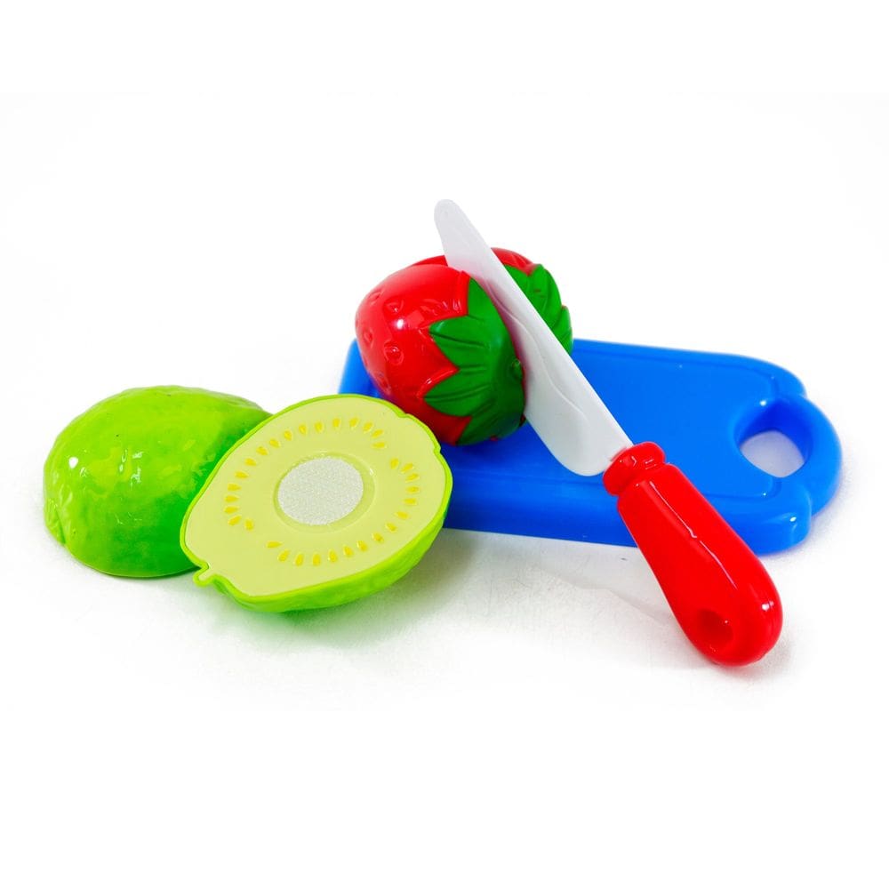 KIT Cozinha de Plástico 6 Pçs Frutas fecho aderente Color - Tudo em Caixa