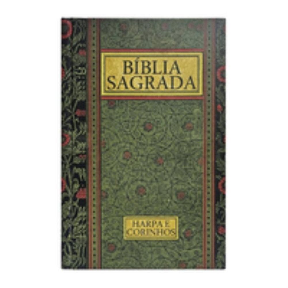 Bíblia gigante ARC com harpa - Vintage verde