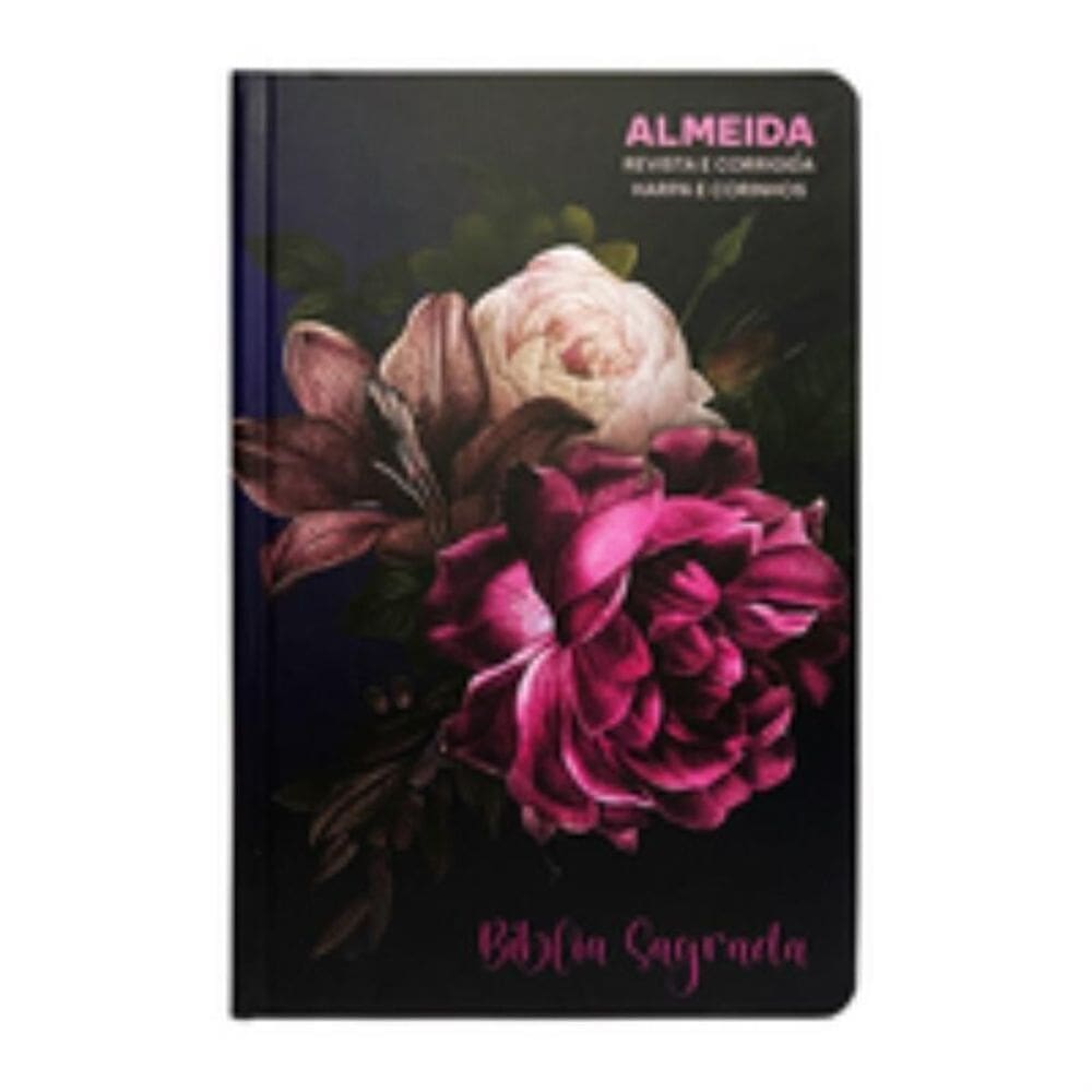 Bíblia slim ARC harpa e corinhos - arranjo floral
