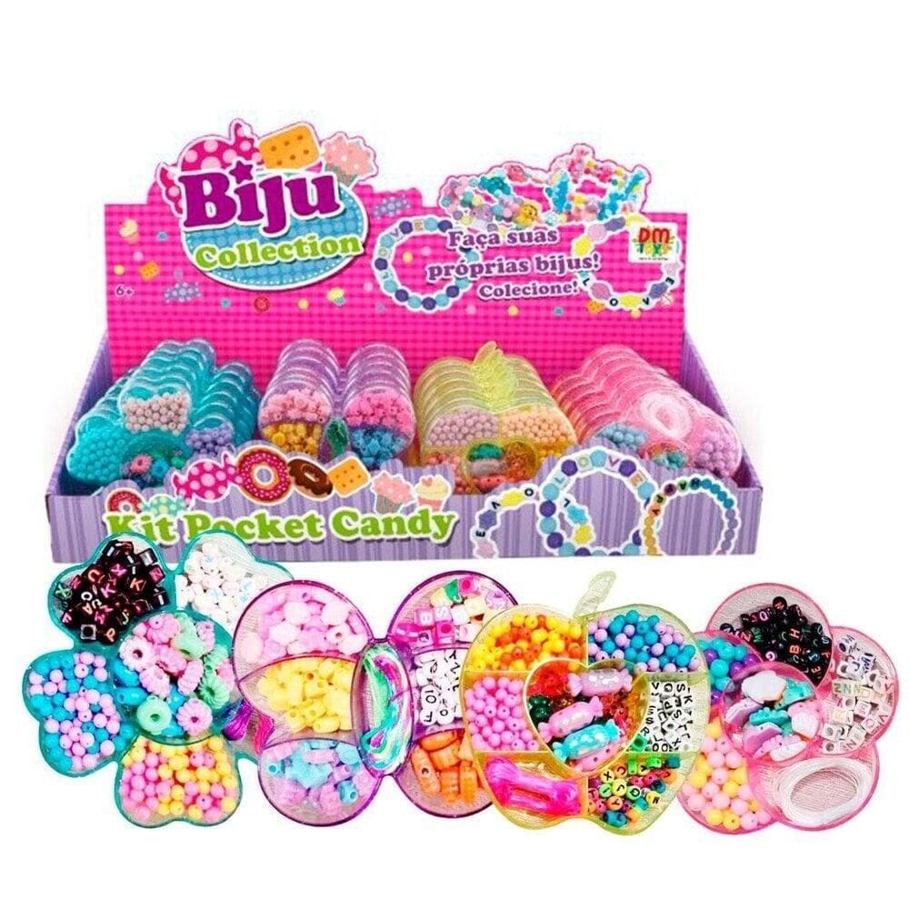 KIT Miçangas Biju Collection Candy - Tudo em Caixa