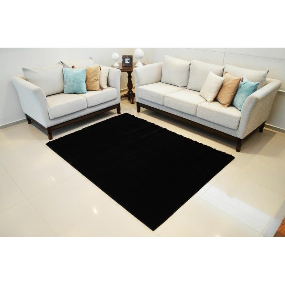 Passadeira Life Confort Shaggy 50Mm Black 066X120 Cm