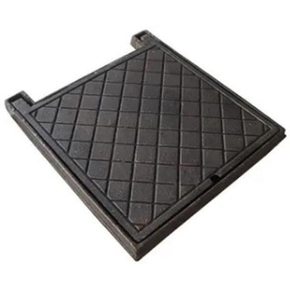 Tampa De Ferro Calçada Telefone Elétrica Inspeção 20X20Cm