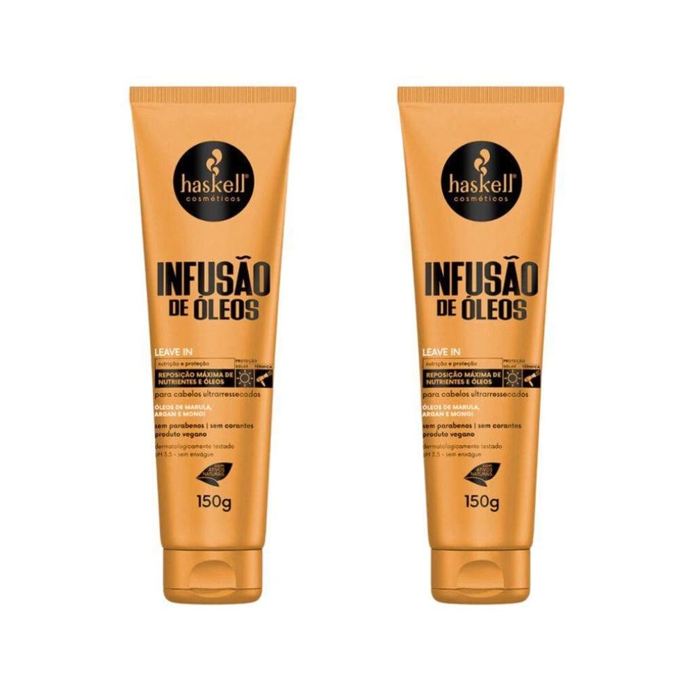 Leave-In Haskell Infusao De Oleos 150G - Kit Com 2Un