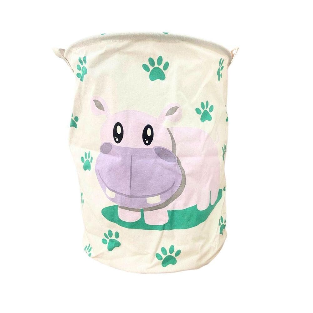 Cesto Multiuso Organizador De Brinquedos Hipopótamo 40X50