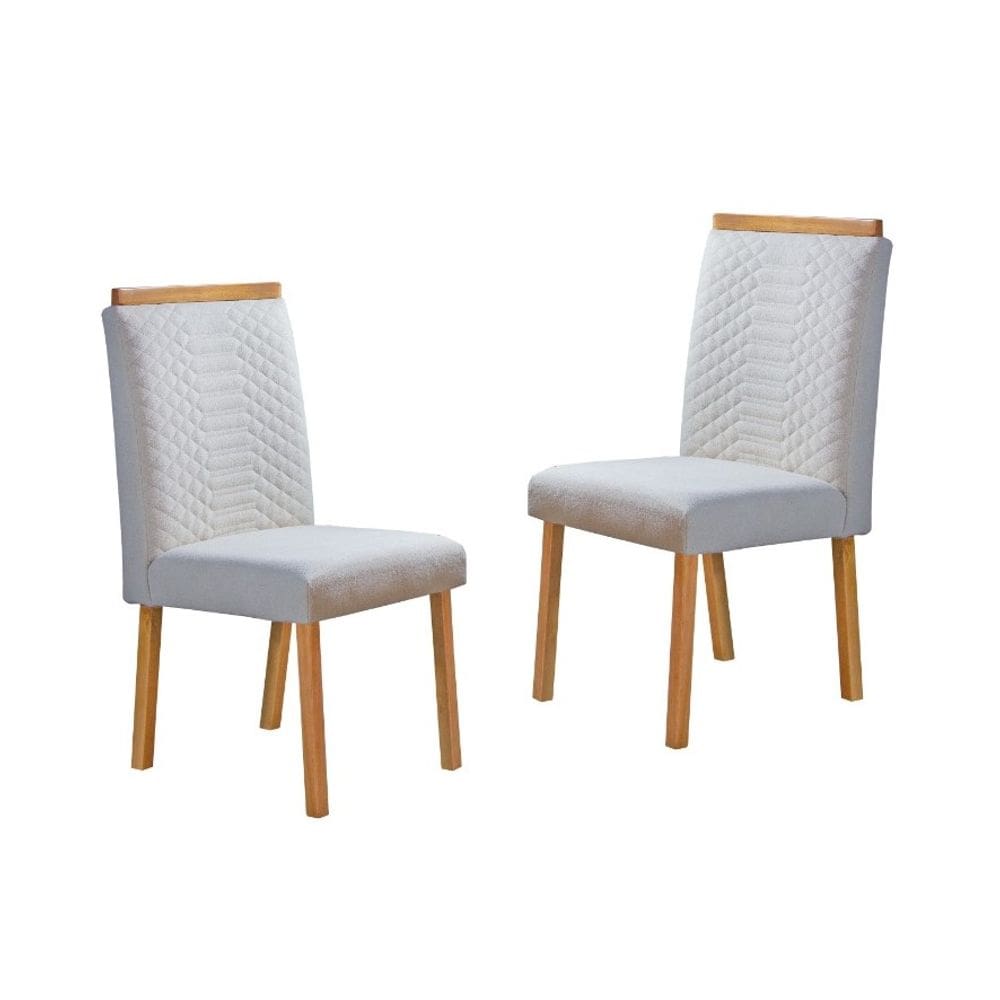 Cadeiras para Mesa de Jantar Estofada - Alice - Art Salas